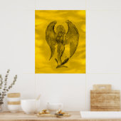 Angel im Tattoo Style Poster (Küche)