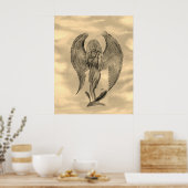 Angel im Tattoo Style Poster (Küche)