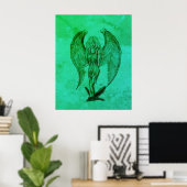 Angel im Tattoo Style Poster (Heimbüro)