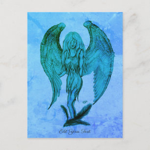 Angel im Tattoo Style Postkarte