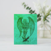 Angel im Tattoo Style Postkarte (Stehend Vorderseite)