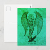 Angel im Tattoo Style Postkarte (Vorne/Hinten)