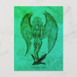Angel im Tattoo Style Postkarte