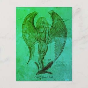 Angel im Tattoo Style Postkarte