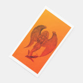 Angel im Tattoo Style Serviette (Ecke)