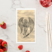 Angel im Tattoo Style Serviette (Beispiel)