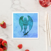 Angel im Tattoo Style Serviette (Beispiel)