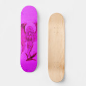 Angel im Tattoo Style Skateboard (Vorderseite)