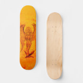 Angel im Tattoo Style Skateboard (Vorderseite)