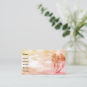 Angel im Tattoo Style Visitenkarte (Stehend Vorderseite)