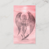 Angel im Tattoo Style Visitenkarte (Rückseite)