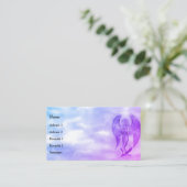 Angel im Tattoo Style Visitenkarte (Stehend Vorderseite)