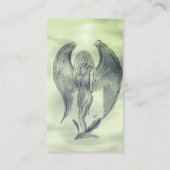 Angel im Tattoo Style Visitenkarte (Rückseite)