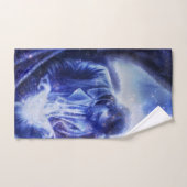 Angel in Blau Badhandtuch Set (Handtuch)
