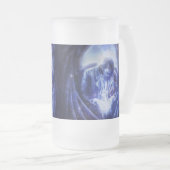 Angel in blau mattglas bierglas (VorderseiteRechts)