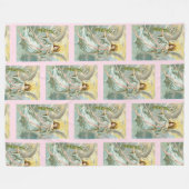 Angel in blauem Fleece Blanket (Vorderseite (Horizontal))