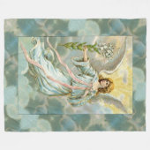 Angel in blauem Fleece Blanket (Vorderseite (Horizontal))