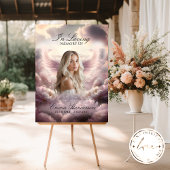 Angel in Bloom Memorial Sign Poster