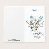 Angel in Blue Playing Music für unsere Soule (Außenseite Aufgefaltet)