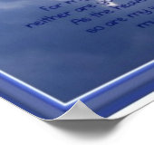 Angel in den Wolken, Ermutigung, Schrift Poster (Ecke)