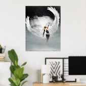 Angel in den Wolken von Michelle Wilder Poster (Heimbüro)