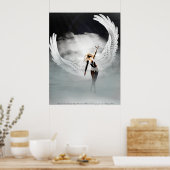 Angel in den Wolken von Michelle Wilder Poster (Küche)