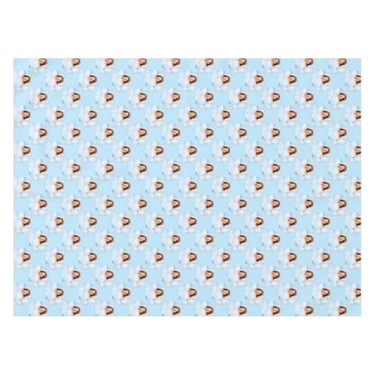 ANGEL IN DER KLOUDS 4-52x70 BAUMWOLLE Tischdecke (Vorderseite (Horizontal))