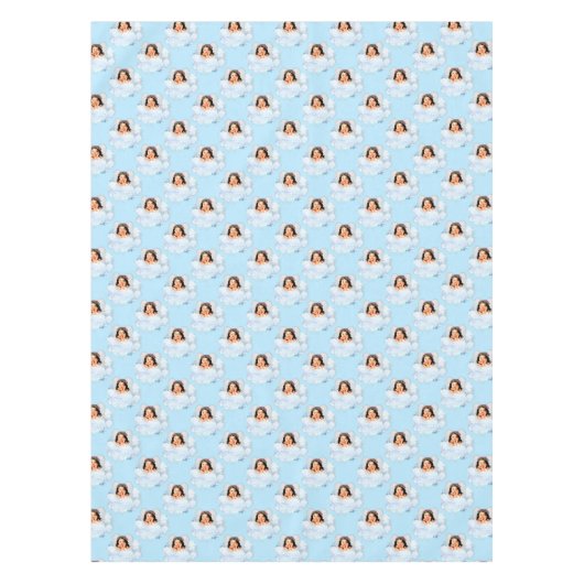 ANGEL IN DER KLOUDS 4-52x70 BAUMWOLLE Tischdecke (Vorderseite)