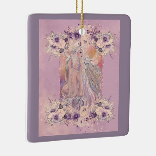 Angel in der Morgensonne von Renee Lavoie Keramikornament (Rechts)