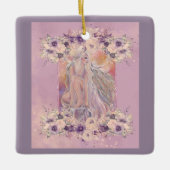 Angel in der Morgensonne von Renee Lavoie Keramikornament (Vorderseite)