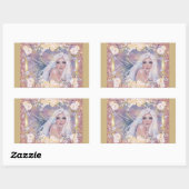 Angel in der Morgensonne von Renee Lavoie Rechteckiger Aufkleber (Blatt)