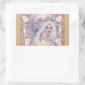 Angel in der Morgensonne von Renee Lavoie Rechteckiger Aufkleber (Tasche)