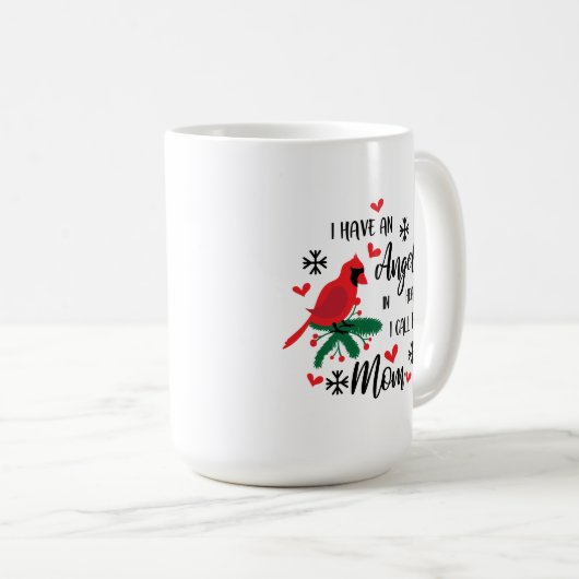 Angel in Erinnerung an die Mama im Himmel Kaffeetasse (VorderseiteRechts)