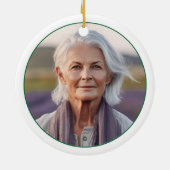 Angel in Erinnerung an die Mama im Himmel Keramik Ornament (Hinten)