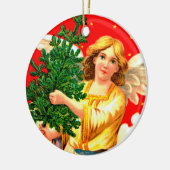Angel in Gelben Carry Xmas Tree Keramik Ornament (Links)