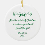 Angel in Gelben Carry Xmas Tree Keramik Ornament (Hinten)