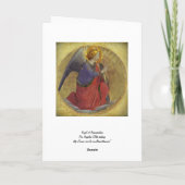 Angel in Gold Feiertagskarte (Rückseite)