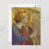 Angel in Gold Postkarte (Vorne/Hinten)