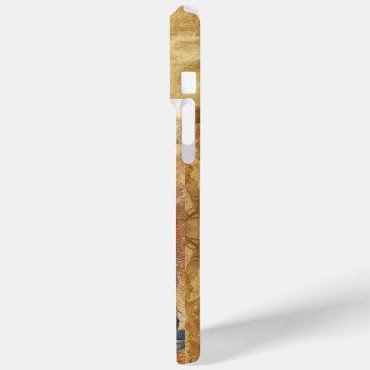 ANGEL IN GOLD ROT UND BLAU GEMSTONE MONOGRAM Case-Mate iPhone HÜLLE (Rückseite / Links)