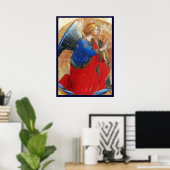 ANGEL IN GOLD ROT UND BLAU POSTER (Heimbüro)