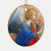 ANGEL IN GOLD ROT UND BLAU, Sapphire Gem Stein Keramikornament (Links)