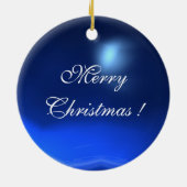 ANGEL IN GOLD ROT UND BLAU, Sapphire Gem Stein Keramikornament (Hinten)