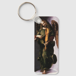 Angel in Green with a Vielle by Leonardo da Vinci Schlüsselanhänger