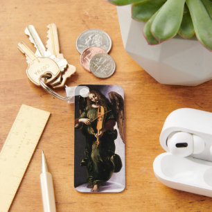 Angel in Green with a Vielle by Leonardo da Vinci Schlüsselanhänger