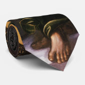 Angel in Grün mit Vielle von Leonardo da Vinci Krawatte (Gerollt)