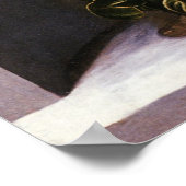 Angel in Grün mit Vielle von Leonardo da Vinci Poster (Ecke)