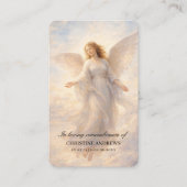Angel | In Loving Memory Funeral Visitenkarte (Vorderseite)