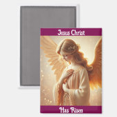  Angel In Prayer Easter Magnet (Vorderseite/Rückseite)