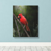Angel in Rot Leinwanddruck (Insitu (Holzboden))