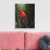 Angel in Rot Leinwanddruck (Insitu (Wohnzimmer))
